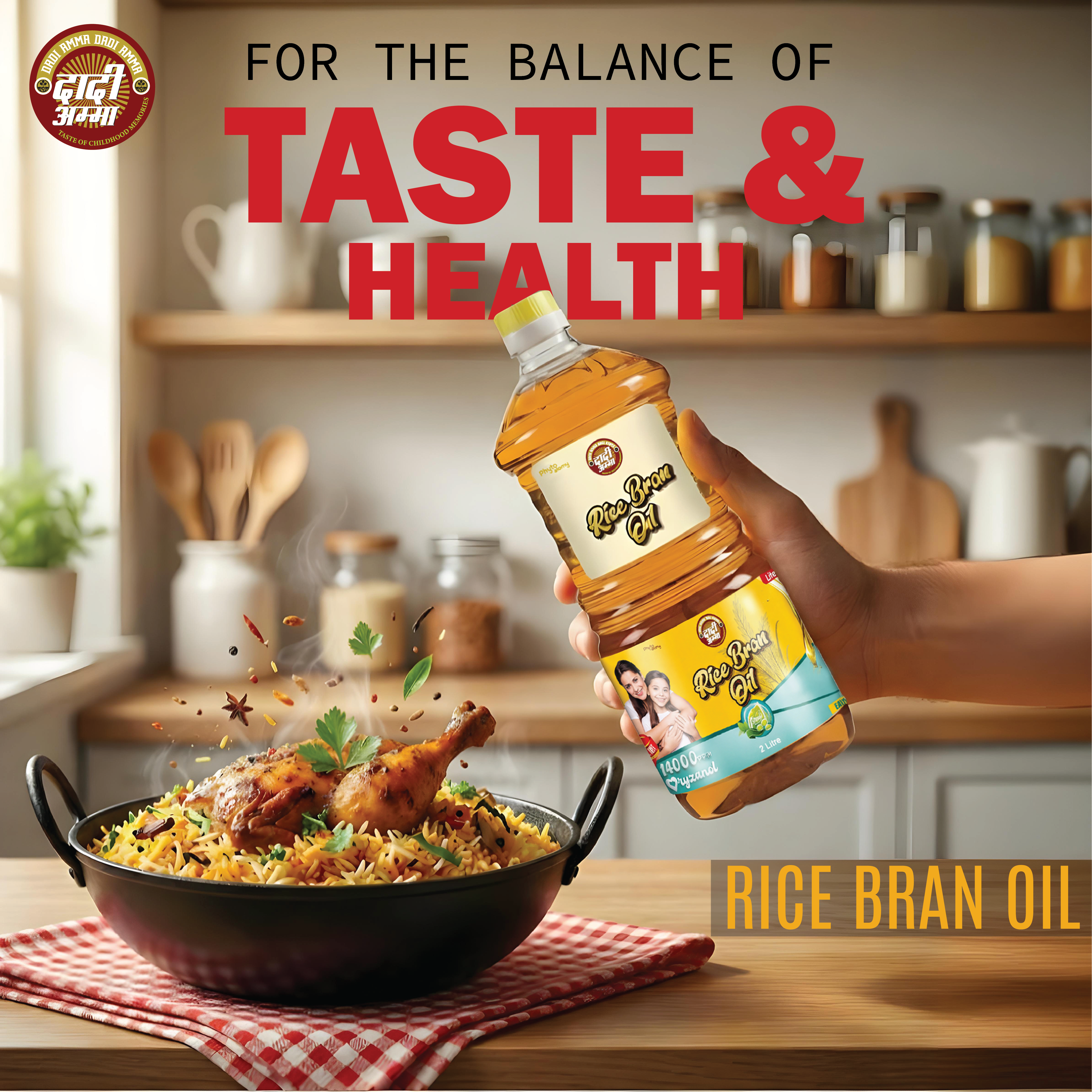 Rice Bran Oil 2Ltr. Bottle (F&00278)